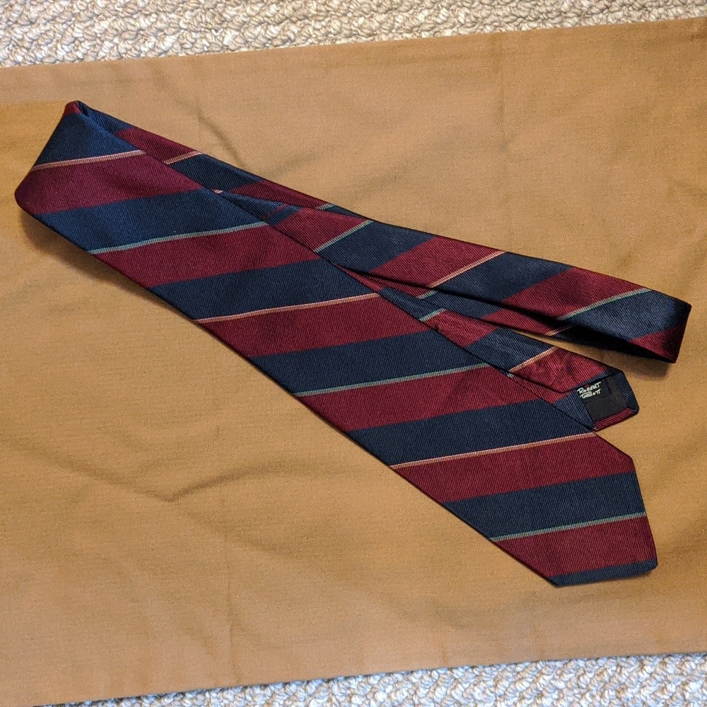 Ivy Style Repp Tie - Robert Talbot For Mark Shale